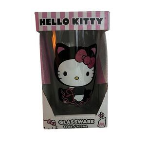 Hello Kitty Halloween CAT Sanrio Glassware Cup 16 oz Pint Glass NEW